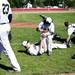 Saline baseball players stretch before the game against Bedford on Monday, June 3. Daniel Brenner I AnnArbor.com